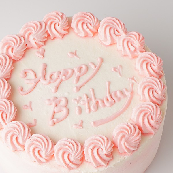 美味宣言】選んで楽しい アイシングクッキー 生クリーム絞り飾り センイルケーキ（赤） クリームカラーは5色から選べます 4号（THE NICOLE）  | Cake.jp