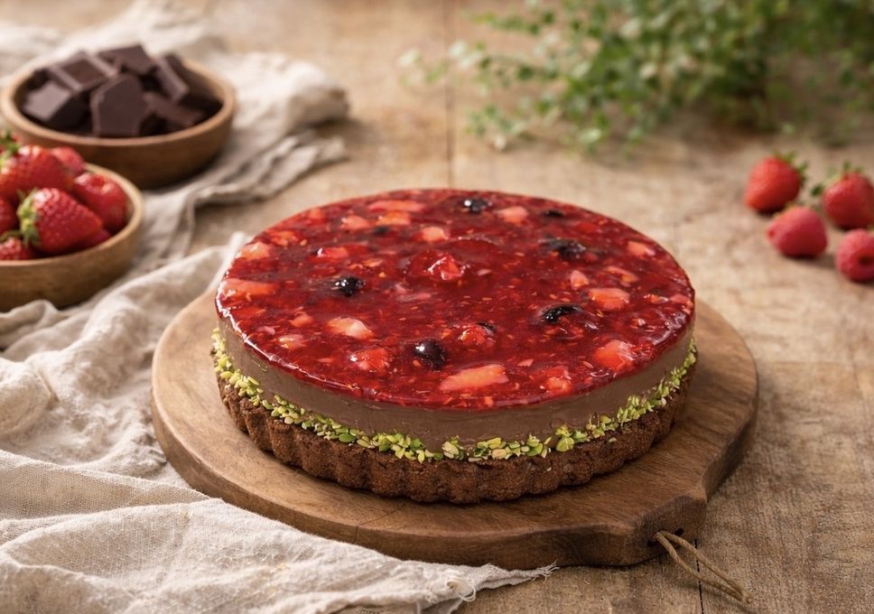 【卵、乳、小麦、白砂糖不使用、グルテンフリースイーツ】フランボワーズショコラ 京豆腐仕込み】 5号 15cm ～京豆腐をベース作り上げたショコラケーキ～《ヴィーガンスイーツ》 《無添加》《アレルギー配慮》  1