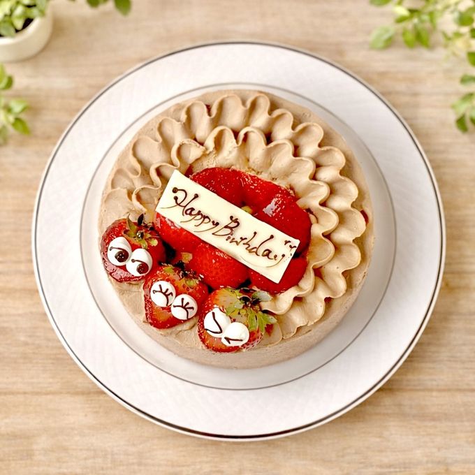 5750円→5350円 【真冬の大寒特典】【美味宣言】スマイル 北海道特選純生チョコ 苺ショート ケーキ 5号 15cm  ＊当日配送商品始まりました！ ギフトに最適    2