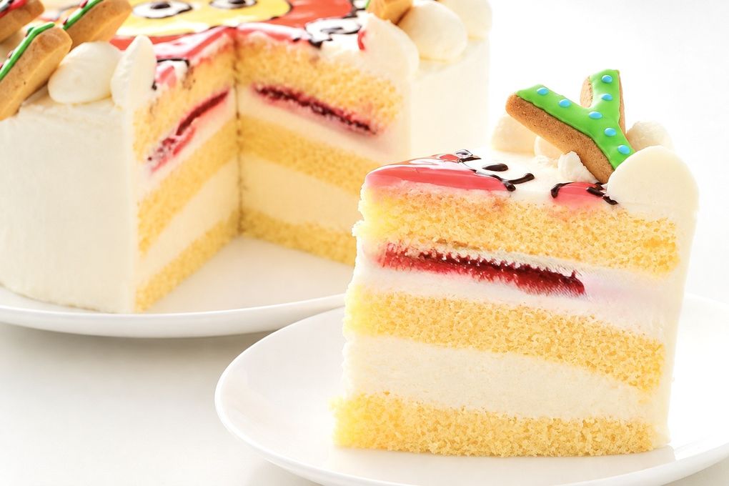 純生苺ショート イラストケーキ アイシングクッキーケーキ 4号 12cm ギフトに最適 8