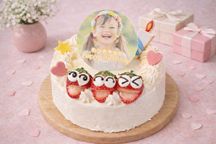 【安心美味宣言】純生苺ショート 写真ケーキ フォトケーキデコレーション 4号 12cm 【オプション選択でオリジナルデザインに！】【お好きなイラストも人気です】【当日OKです】 1