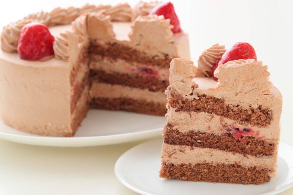 生チョコ苺ショート ラブリーアイシングクッキーケーキ 4号 12cm（お得なアイシングセットです） ギフトに最適  5