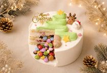 【3度楽しめる】残り5個/20クリスマスリース ギミック苺ショート センイルケーキ 6号 18m 6