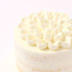 【低甘味、低脂肪の体に優しいヨーグルトクリーム】 【名前付き】 エレガントネイキッドケーキ 選べるアイシングクッキー ファーストバースデー  4号 12cm スマッシュケーキとしても最適！ 3
