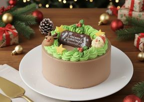 【美味宣言】残り4個/40 生チョコ クリスマスリースセンイルケーキ 4号 12cm