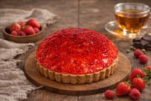 【卵、乳、小麦、白砂糖不使用、グルテンフリースイーツ】豆乳ヨーグルトレアチーズケーキ 5号 15cm ～豆乳ヨーグルトをベースに作り上げたレアチーズ～ 《ヴィーガンスイーツ・ヴィーガンケーキ》《無添加》《アレルギー配慮》 1