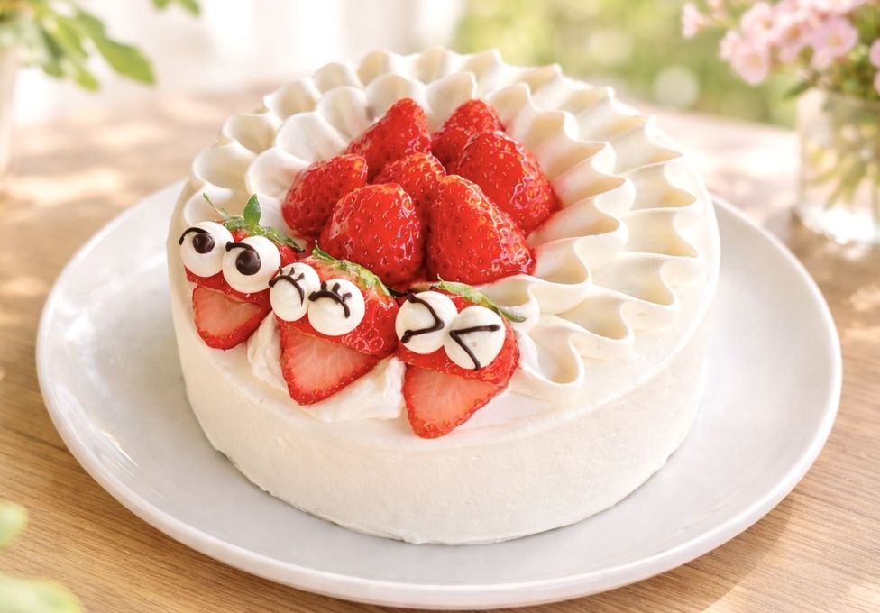 5850円→5450円 【今が旬！春いちご特典】【美味宣言】スマイル 純生苺ショート ケーキ   5号 15cm ＊当日配送商品始まりました！ ギフトに最適   1