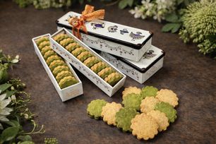 【卵、乳、小麦、白砂糖不使用、グルテンフリースイーツ】ボタニカルサブレ 京抹茶、黒糖バニラサブレ缶 2種アソート 《ヴィーガンスイーツ》《無添加》《アレルギー配慮》  