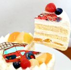 イラスト生クリームデコレーションケーキ 4号 12cm 2