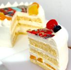 イラスト生クリームデコレーションケーキ 4号 12cm 3