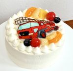 イラスト生クリームデコレーションケーキ 4号 12cm 4