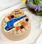 イラストチョコクリームデコレーションケーキ 4号 12cm 1