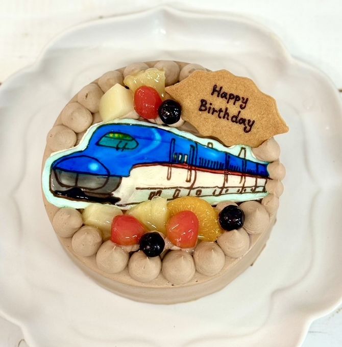 イラストチョコクリームデコレーションケーキ 4号 12cm 4