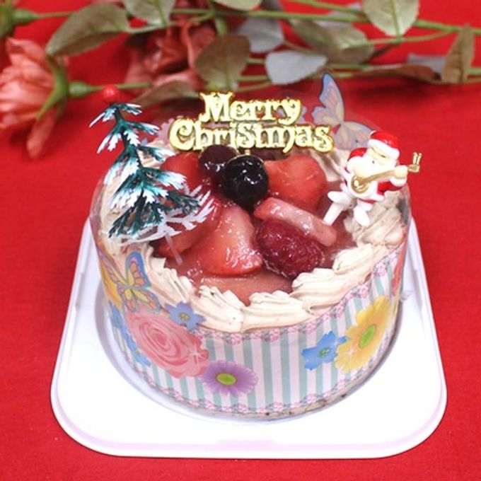 チョコ生クリーム苺デコ5号/苺サンド クリスマス2025 1