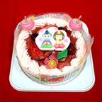 ひな祭り デコレーションケーキ 6号 お二人様用 北海道の生クリーム・小麦粉・バター100％使用  4種類のケーキからお選びください 1