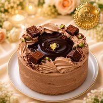 NEW チョコレートケーキ 4号 半解凍でとろける(室温で半解凍していただくと、外はふんわり、中はひんやりとした食感をお楽しみいただけます)濃厚クーベルチュールチョコ バースデーケーキ お誕生日ケーキ  #ふわひん純生ショコラ