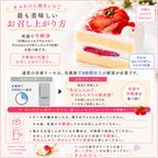 NEW 純 生クリーム苺ケーキ 9号半解凍でとろける（室温で半解凍していただくと、外はふんわり、中はひんやりとした食感をお楽しみいただけます）北海道純生クリーム・小麦粉・バター100%使用 バースデーケーキ お誕生日ケーキ 2