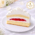 NEW バラの純生クリーム3号（室温で半解凍していただくと、外はふんわり、中はひんやりとした食感をお楽しみいただけます）バースデーケーキ お誕生日ケーキ #ふわひん純生ローズ 3