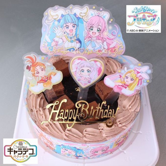 キャラデコパーティーケーキ ひろがるスカイ！プリキュア 2023ショコラ生チョコ飾りケーキサンドケーキ 北海道生クリーム/小麦粉/バター 1