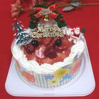 生クリーム苺デコ10号/苺2段サンド クリスマス2025 1