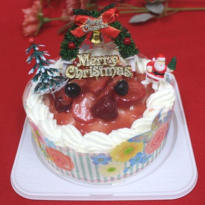 生クリーム苺デコ9号/苺2段サンド クリスマス2025 1