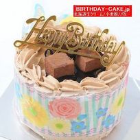 ショコラデコレーション 3号（直径約9cm）生チョコ飾り ベルギー産チョコレート・北海道の生クリーム・小麦粉・バター100％使用 お急ぎ便対応（キャンドル＋ポストカード）  お試し価格品