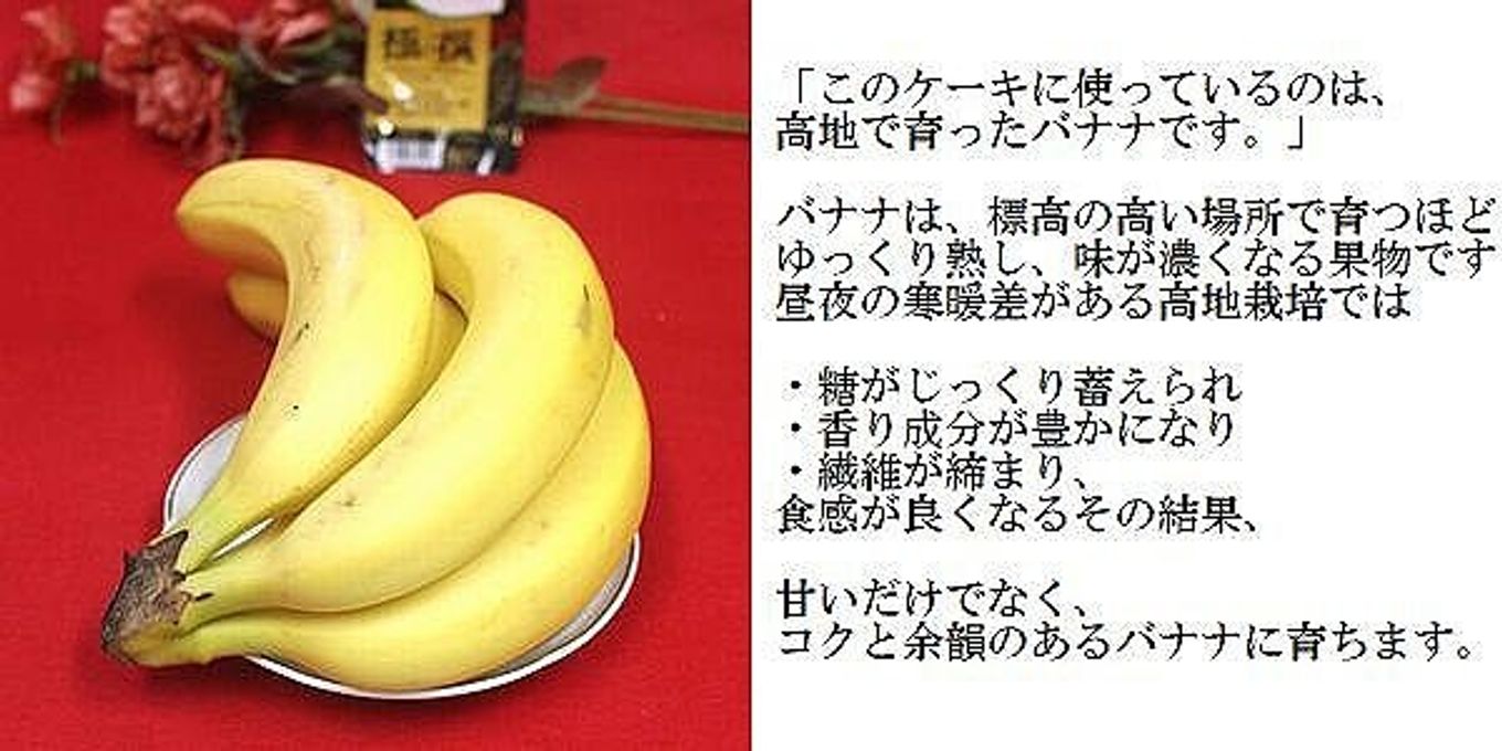 new：バナナたっぷり生クリーム フローズンケーキ 3号 （キャンドル付き）北海道の生クリーム・小麦粉・バター100％使用 お急ぎ便対応  お試し価格品 2