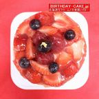 新作：苺たっぷりデコレーションケーキ4号 3種類のケーキからお選びください（キャンドル付き）北海道の生クリーム・小麦粉・バター100％使用 お急ぎ便対応 2