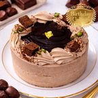 NEW チョコレートケーキ 3号～半解凍でとろける（室温で半解凍していただくと、外はふんわり、中はひんやりとした食感をお楽しみいただけます）濃厚クーベルチュールチョコ バースデーケーキ お誕生日ケーキ 1