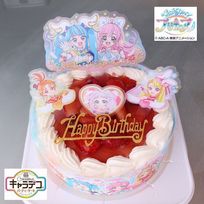 キャラデコパーティーケーキ ひろがるスカイ！プリキュア 2023生クリーム苺サンドケーキ 北海道生クリーム/小麦粉/バター (たっぷり苺たっぷり生クリーム)