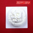 バラの生クリームバースデーケーキ 3号 北海道生クリーム お1人様用  宅配 いたします 3種類のケーキからお選びください  お試し価格品 バレンタイン2026 1