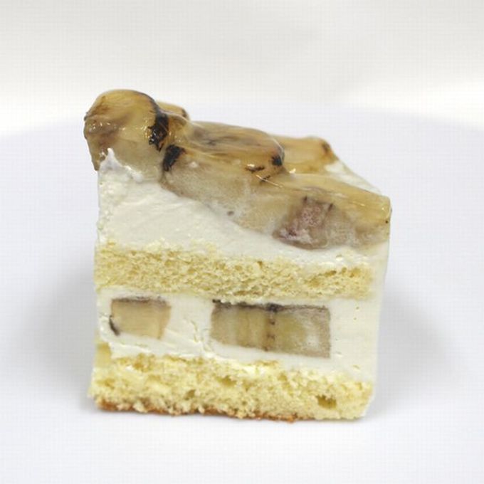 新作：キャラメリゼ・バナナケーキ 3号 北海道の生クリーム・小麦粉・バター100％使用 お急ぎ便対応 お試し価格品 2