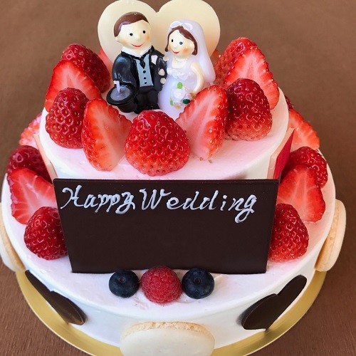 ウェディングデコレーション2段 下段6号18cm×上段4号12cm