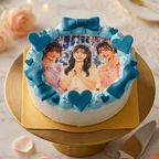 推し活 写真ケーキ 選べる９色クリーム 4号 12cm 5