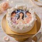 推し活 写真ケーキ 選べる９色クリーム 4号 12cm 4