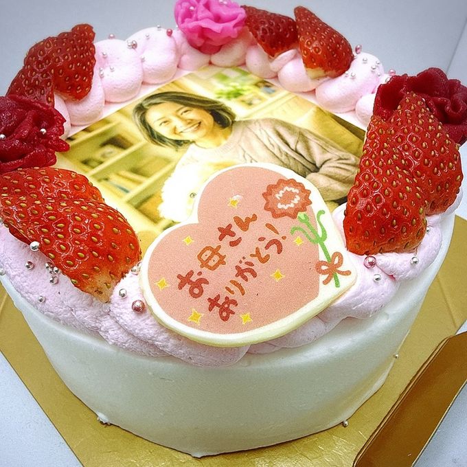 母の日フォトケーキ生クリーム 4号 12cm 母の日2026 3