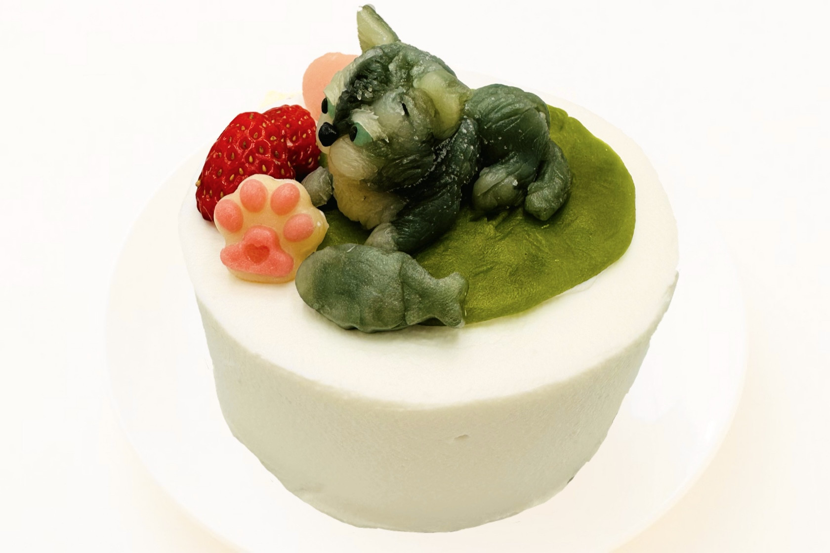 お写真から食べられるマスコットに！にゃんこマスコットケーキ 3号 9cm