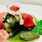 お写真から食べられるマスコットに！クリスマスにゃんこマスコットケーキ 3号 9cm  クリスマス2024 6