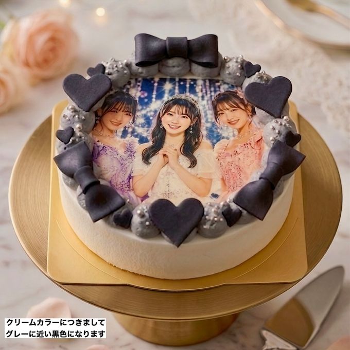 推し活 写真ケーキ 選べる９色クリーム 4号 12cm 8