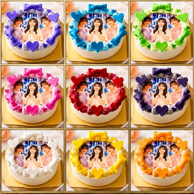 推し活 写真ケーキ 選べる９色クリーム 4号 12cm 1