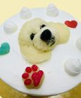 選べるクリーム お写真がそのままお顔に！わんこ立体顔ケーキ3号 9cm 5