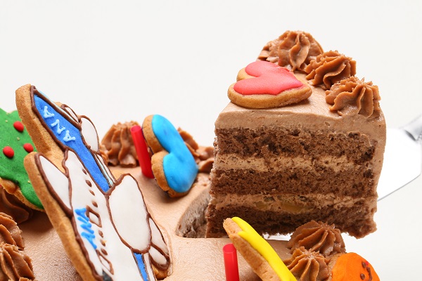 乗り物アイシングクッキーデコ チョコ生クリーム 5号 15cm 2