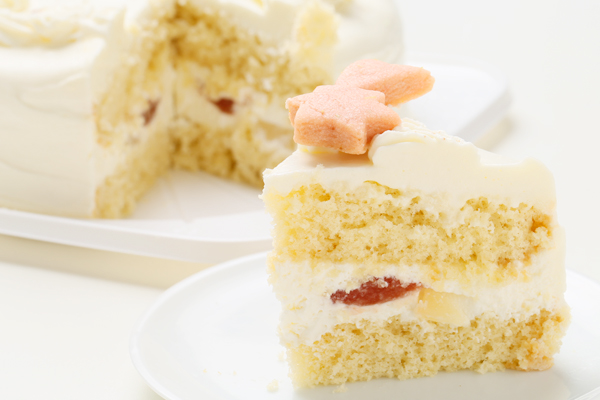 乗り物クッキーのデコレーションケーキ 生クリーム☆国産小麦粉と安心材料 7号 21cm 7