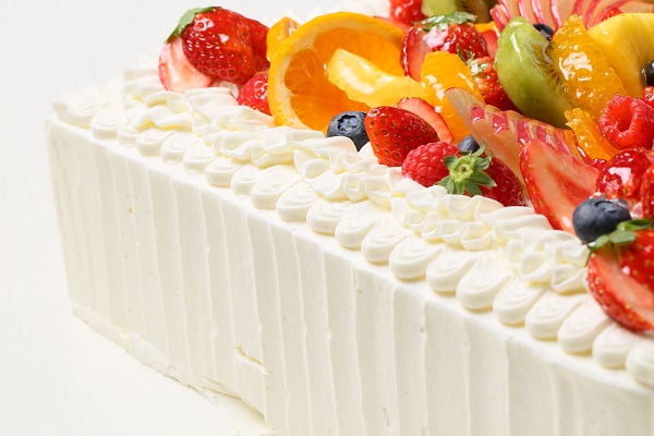 冷蔵直接配送 東京都23区内 パーティ用 フルーツデコレーションケーキ 正方形 30×30cm 10