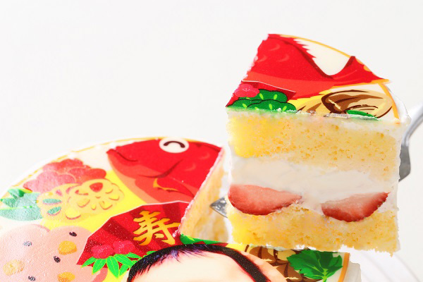 オリジナルお食い初めケーキ(豆乳クリーム) 5号 15cm 3