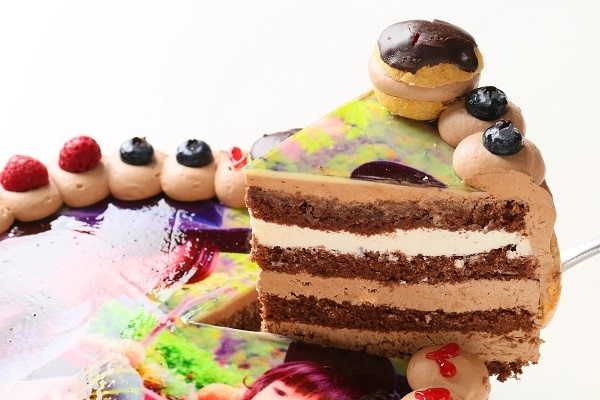 オーダーメード写真ケーキ（チョコクリーム）27cm（15～18人用）(1031) 3