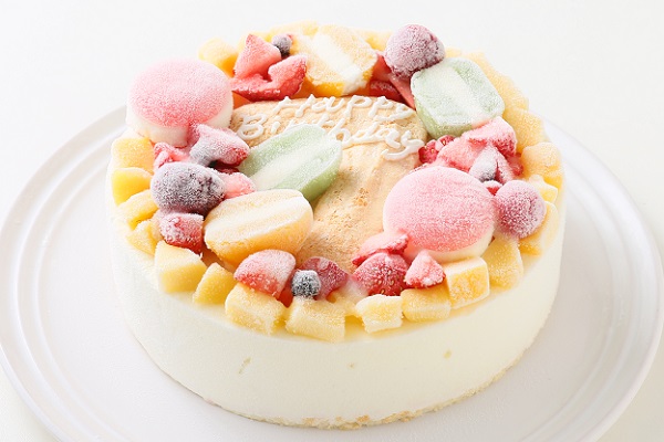 ナンバーアイスクリームのデコレーションケーキ 6号 18cm