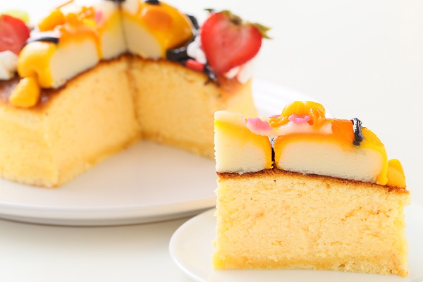 土台あり 立体キャラクターケーキ スフレチーズケーキ 5号 15cm 7