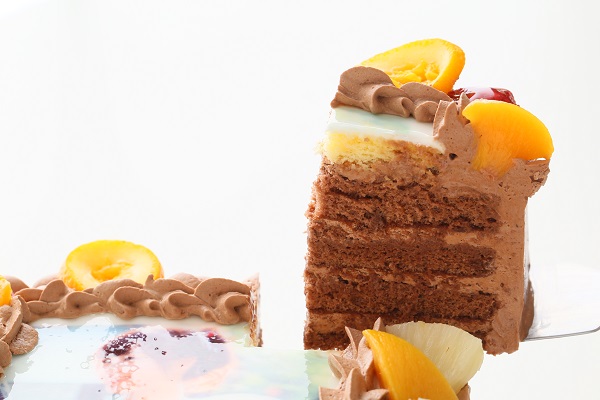 写真ケーキ チョコクリーム 6号 18cm×18cm 3