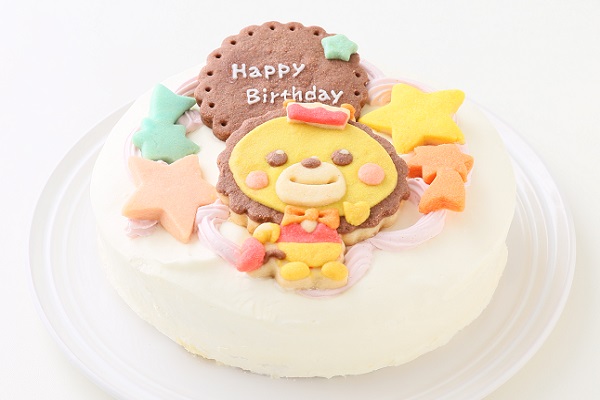 国産小麦粉と安心材料☆キャラクタークッキーのデコレーションケーキ 7号 21cm 2